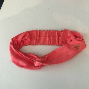 Pink Stretchy Athletic Headband